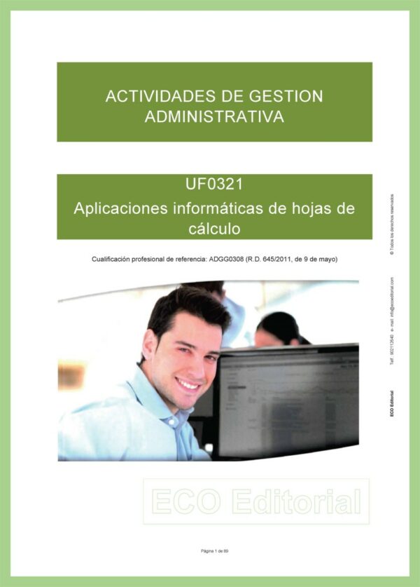 UF0321 Aplicaciones informáticas de hojas de cálculo